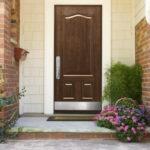 Signet door with scuff guard at bottom