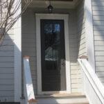 Simple front door dark gray