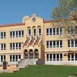 Brick school building