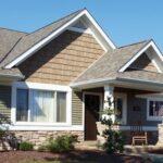 Home with natural shake shingles and siding