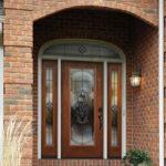 Brick exterior on home with signet door
