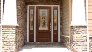 Modern front doors enhancing curb appeal in Stillwater, OK.
